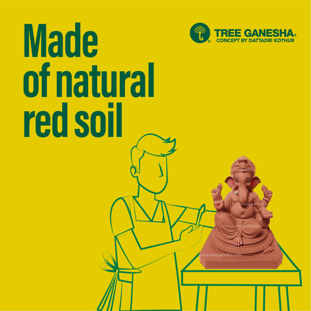 Made of natural red soil