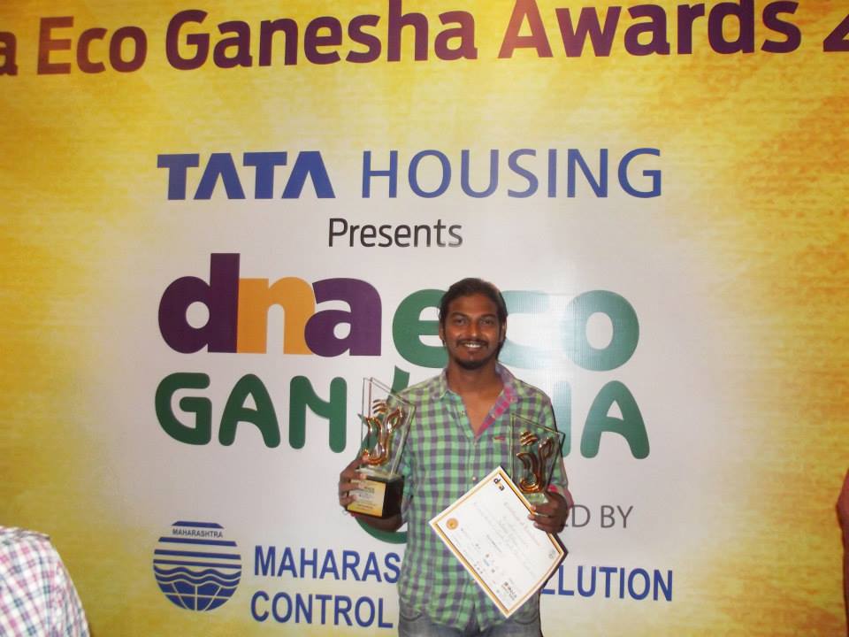 Dattadri Kothur awarded with DNA Eco Ganesha Award 2016